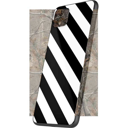 Black and White Geometric Stripes Google Pixel 4 XL Skin